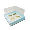 Cupcake Hamper Box for 4 Pieces - Light Blue