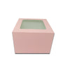 Heighted Top Window Cake Box - 10*10*7 - Peach