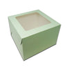 Heighted Top Window Cake Box - 12*12*7 - Light Green