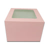 Heighted Top Window Cake Box - 12*12*7 - Peach