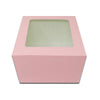 Heighted Top Window Cake Box - 12*12*7 - Peach