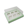 Cupcake Hamper Box for 6 Pieces - Light Green