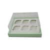 Cupcake Hamper Box for 6 Pieces - Light Green