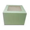 Heighted Top Window Cake Box - 12*12*7 - Light Green