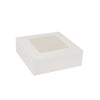 Brownie Box for 4 Pieces - White