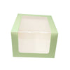 Heighted Cake Box - 10*10*7 - Light Green