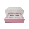 Cupcake Hamper Box for 4 Pieces - Pink